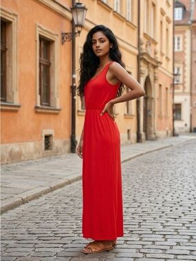 caslon maxi dress Caslon Eyelet Tie Waist Maxi Dress in Blue
